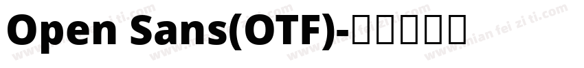 Open Sans(OTF)字体转换